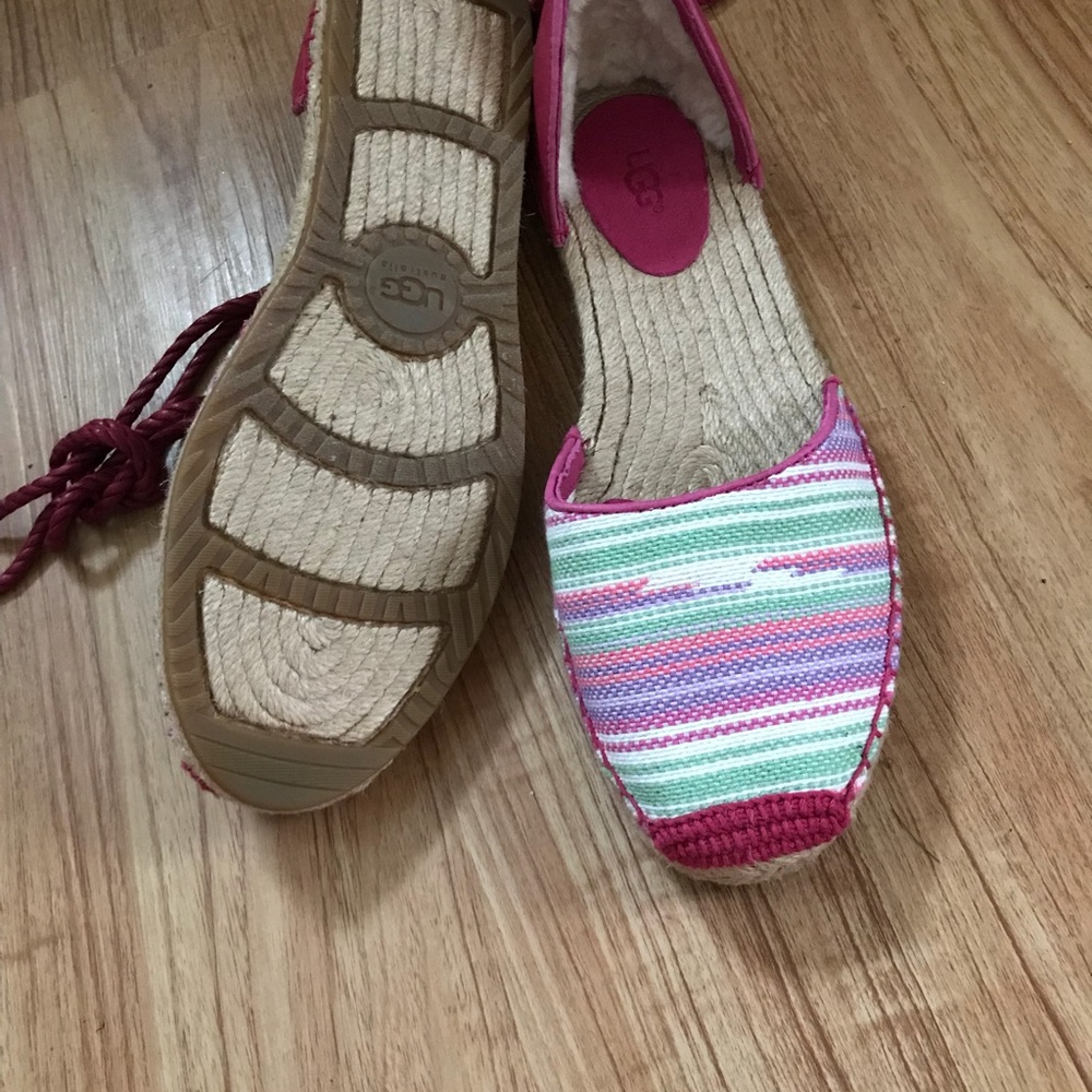 UGG Women Print Leather Espadrille